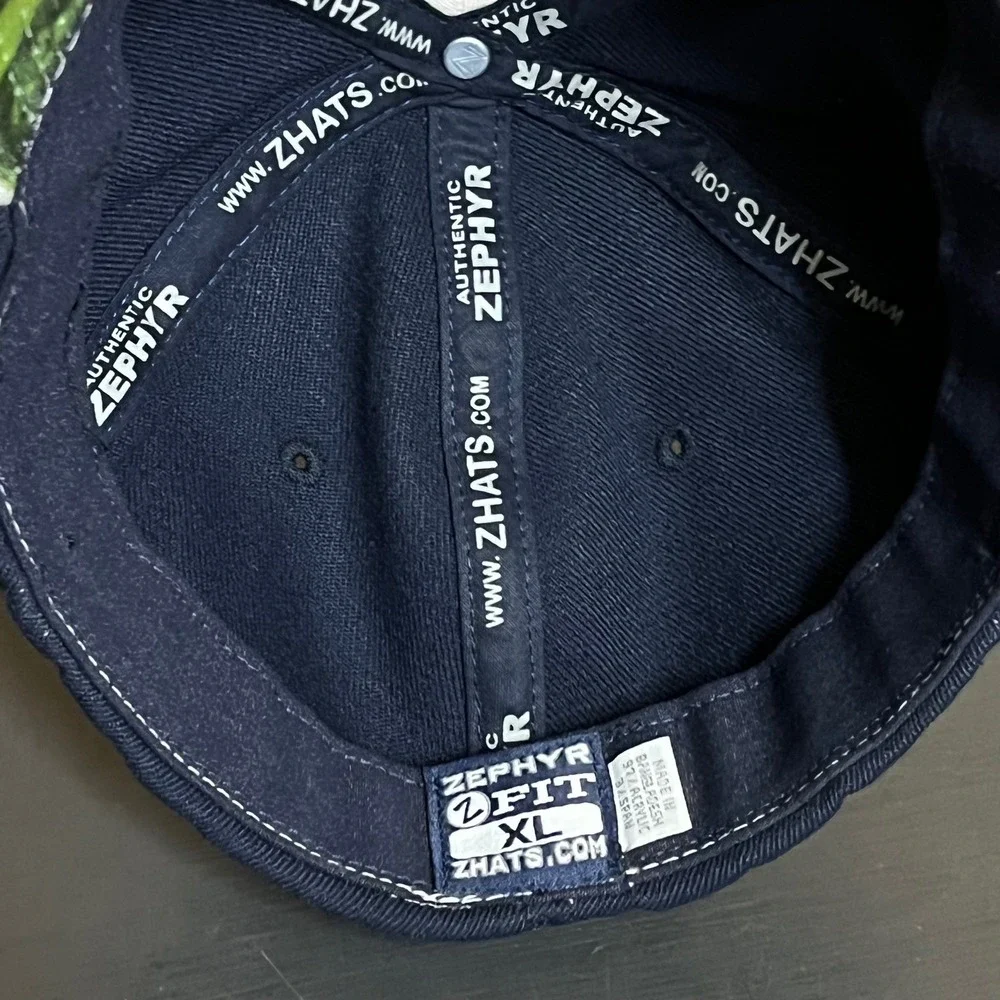 Zephyr Notre Dame Fighting Irish Z-Fit Hat XL Navy White Golf Underbrim Cap
